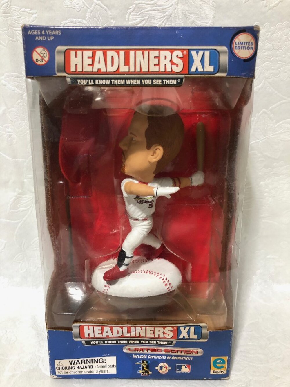 Headliners XL Limited Edition Mark McGwire Cardinals COA
